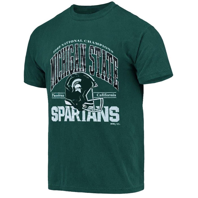 Michigan State Spartans USL NCAA 88 Nationals Champs Vintage T-Shirt – Green