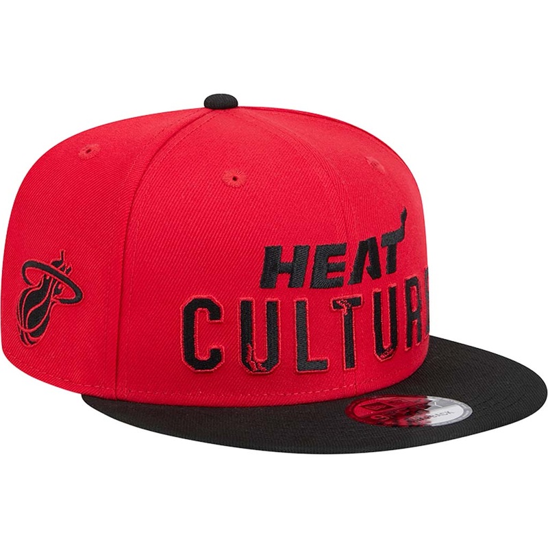 NBA Miami Heat New Era 2024/25 City Edition 9FIFTY Snapback Hat – Red