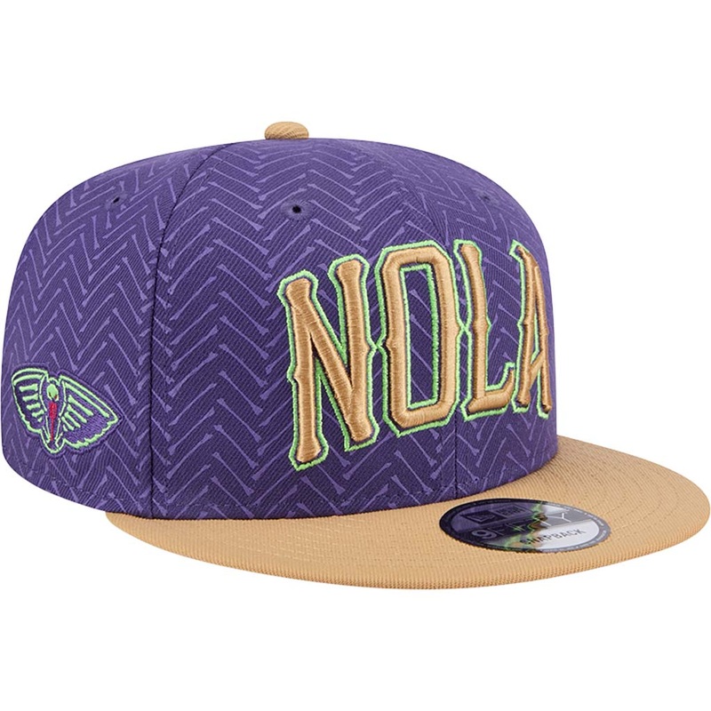 NBA New Orleans Pelicans New Era 2024/25 City Edition 9FIFTY Snapback Hat – Purple