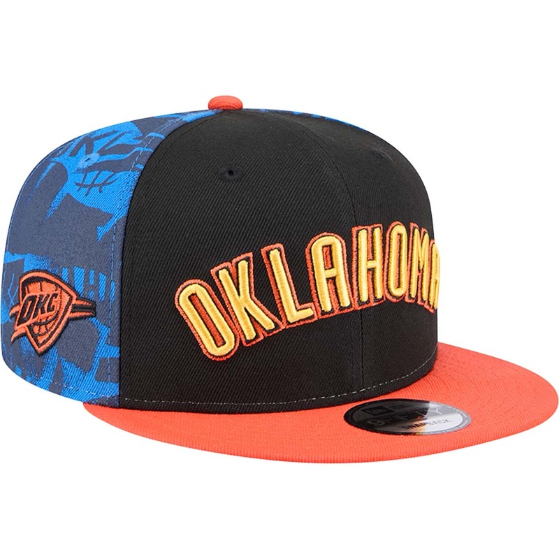 NBA Oklahoma City Thunder New Era 2024/25 City Edition 9FIFTY Snapback Hat – Black
