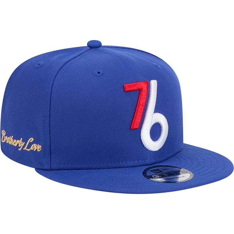 NBA Philadelphia 76ers New Era 2024/25 City Edition Alternate 9FIFTY Snapback Hat – Blue