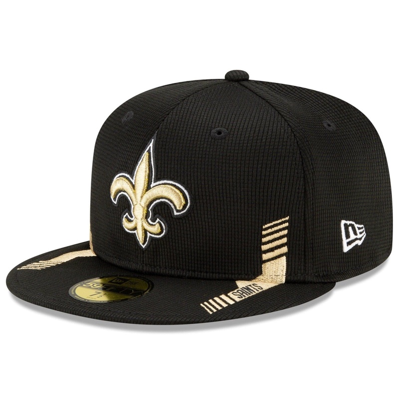 New Orleans Saints New Era NFL 2021 Sideline Home 59FIFTY Fitted Hat – Black