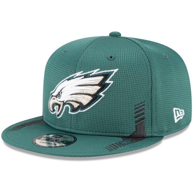 Philadelphia Eagles New Era NFL 2021 Sideline Home 9FIFTY Snapback Hat – Green