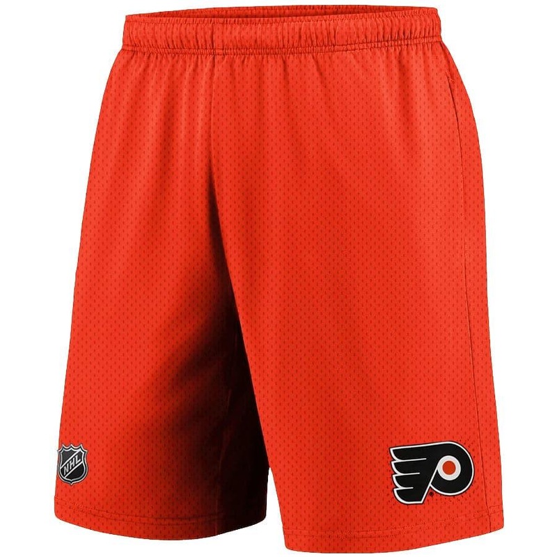 Philadelphia Flyers Majestic NHL Team Mesh Basic Shorts – Orange