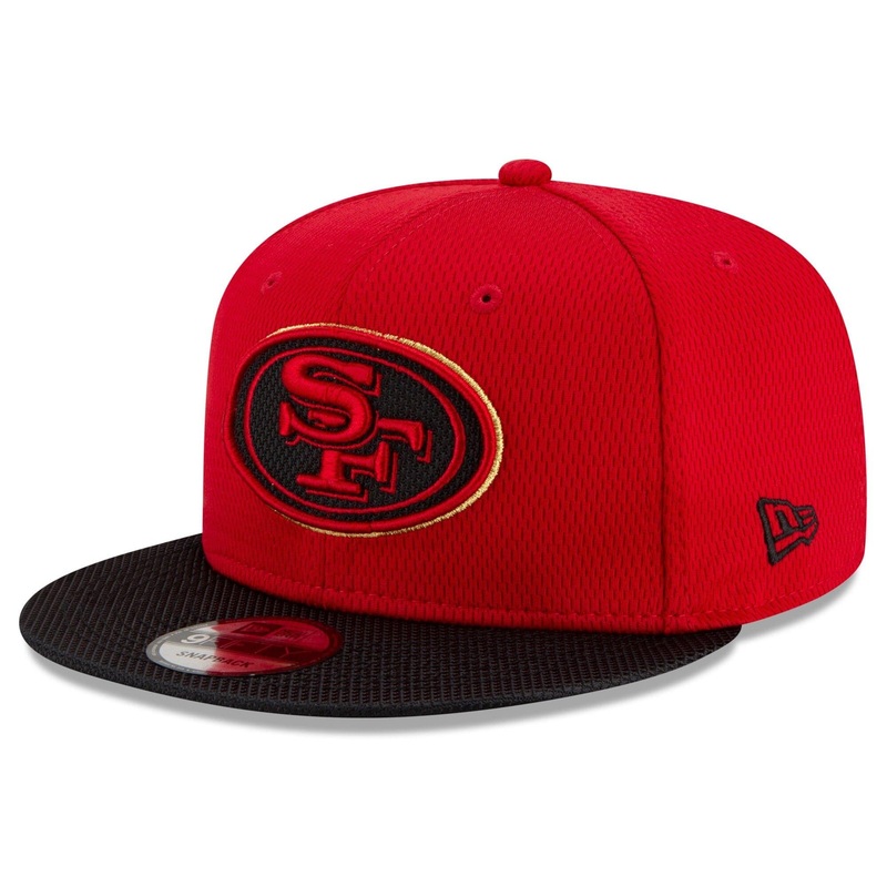 San Francisco 49ers New Era NFL 2021 Sideline Road 9FIFTY Snapback Hat – Red