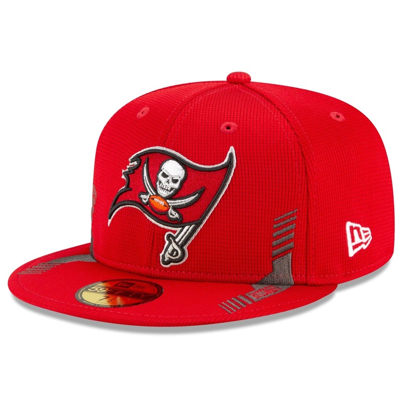 Tampa Bay Buccaneers New Era NFL 2021 Sideline Home 59FIFTY Fitted Hat – Red