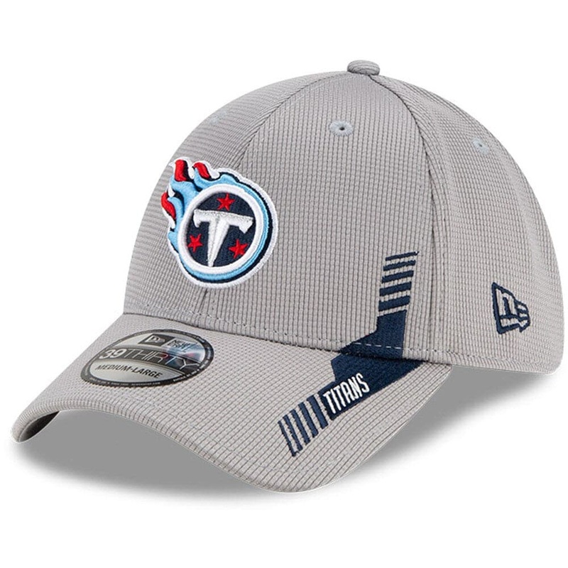 Tennessee Titans New Era NFL 2021 Sideline Home 39THIRTY Flex Fit Hat – Grey