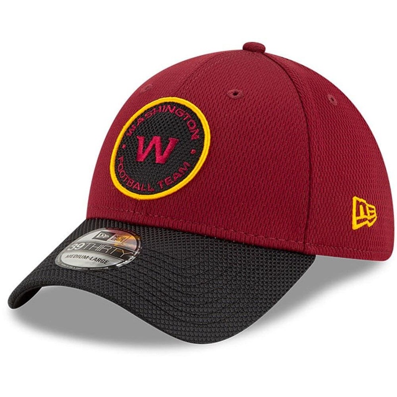 Washington Football Team New Era NFL 2021 Sideline Road 39THIRTY Flex Fit Hat – Burgundy