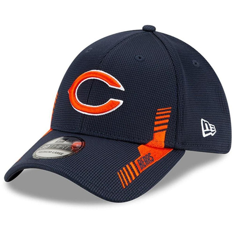Chicago Bears New Era NFL 2021 Sideline Home 39THIRTY Flex Fit Hat – Navy