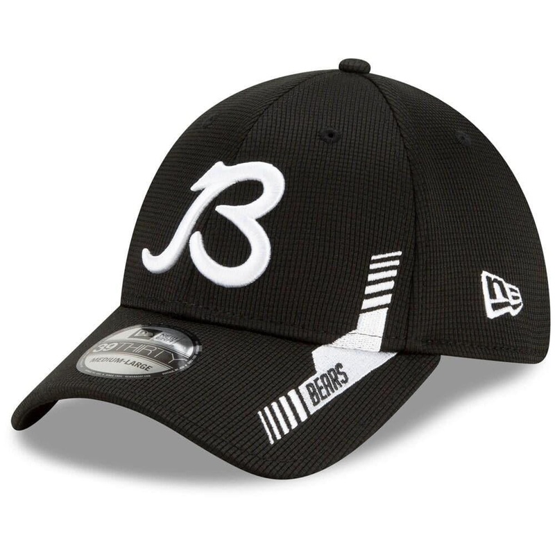 Chicago Bears New Era NFL 2021 Sideline Home ALT 39THIRTY Flex Fit Hat – Black