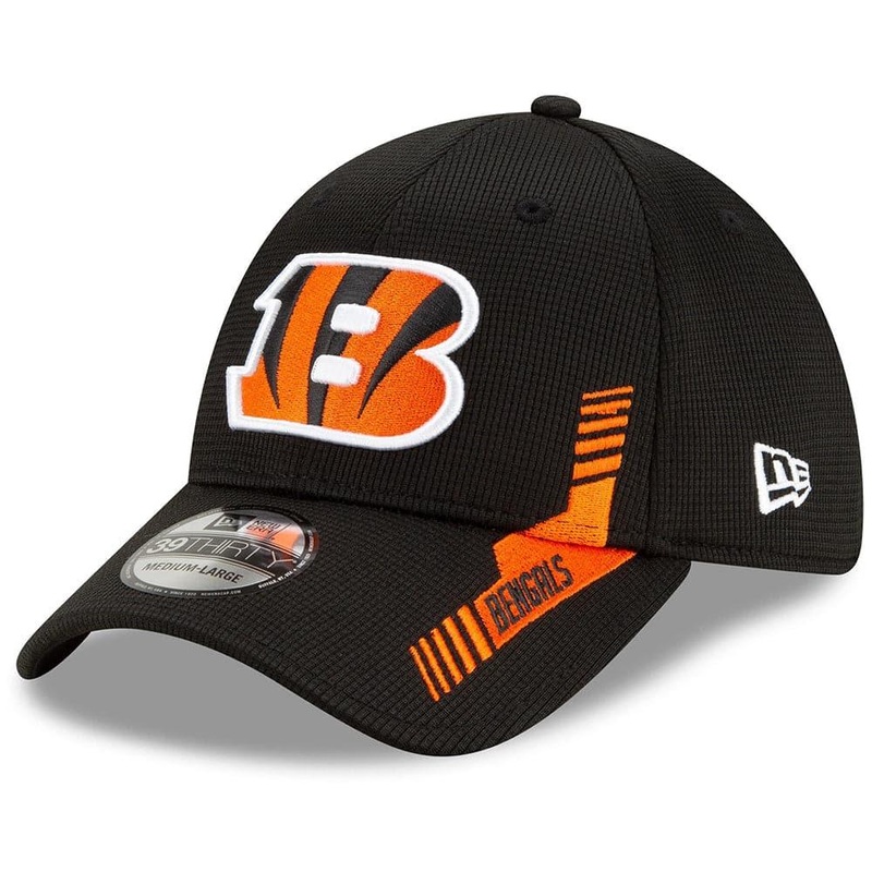 Cincinnati Bengals New Era NFL 2021 Sideline Home 39THIRTY Flex Fit Hat – Black