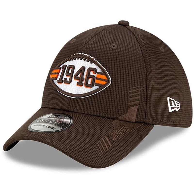 Cleveland Browns New Era NFL 2021 Sideline Home Throwback 39THIRTY Flex Fit Hat – Brown