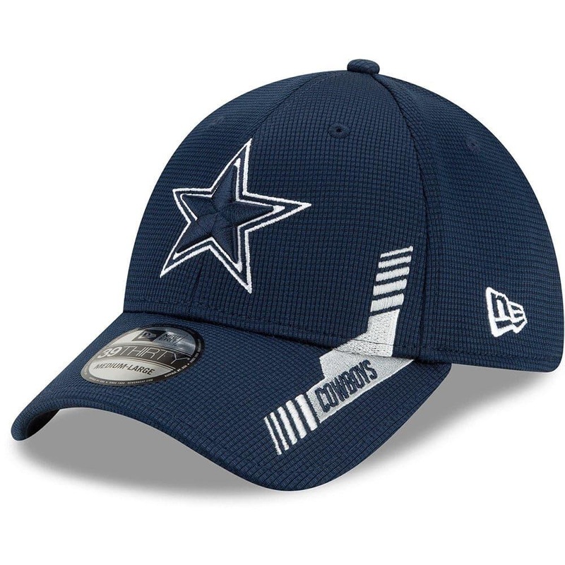 Dallas Cowboys New Era NFL 2021 Sideline Home 39THIRTY Flex Fit Hat – Navy