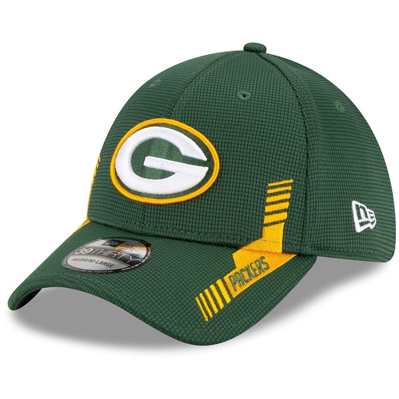 Green Bay Packers New Era NFL 2021 Sideline Home 39THIRTY Flex Fit Hat – Green