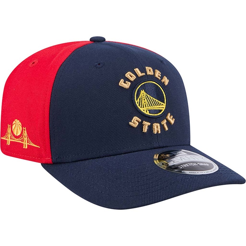 NBA Golden State Warriors New Era 2024/25 City Edition 9SEVENTY Stretch Snapback Hat – Blue