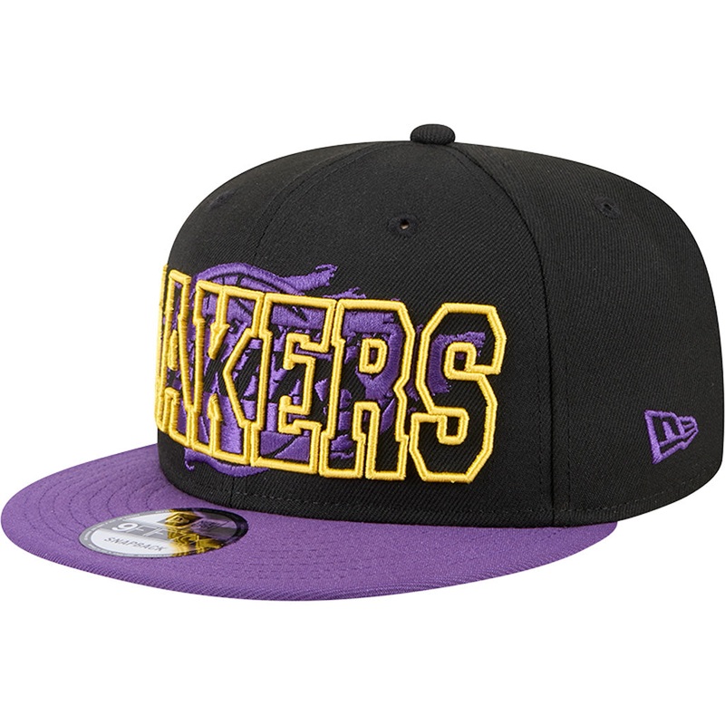 NBA Los Angeles Lakers New Era Splatter 9FIFTY Snapback Hat – Black