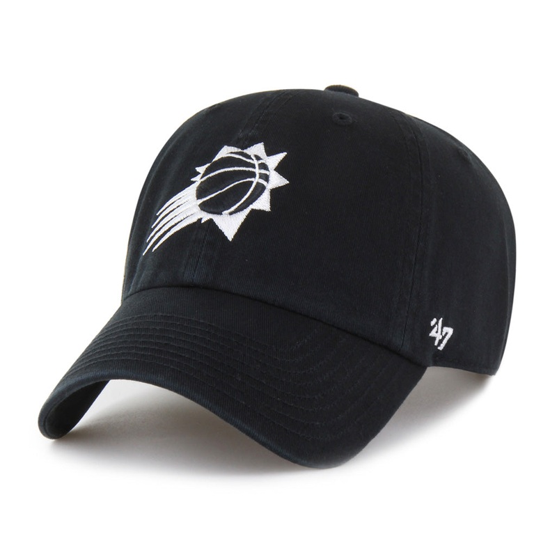 NBA Phoenix Suns ’47 Black & White Clean Up Adjustable Hat – Black