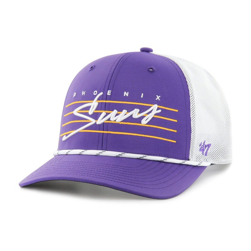 NBA Phoenix Suns ’47 Downburst Trucker Adjustable Snapback Hat – Purple