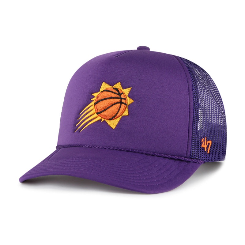 NBA Phoenix Suns ’47 Foam Front Trucker Adjustable Snapback Hat – Purple