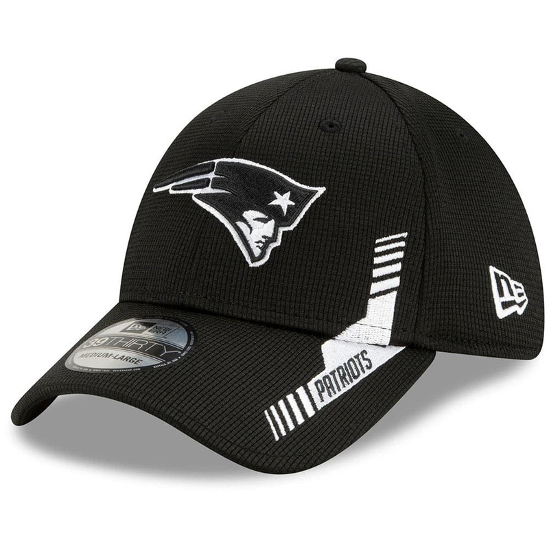 New England Patriots New Era NFL 2021 Sideline Home 39THIRTY Flex Fit Hat – Black