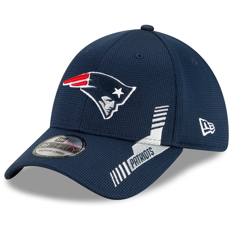 New England Patriots New Era NFL 2021 Sideline Home 39THIRTY Flex Fit Hat – Navy
