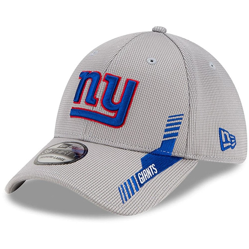 New York Giants New Era NFL 2021 Sideline Home 39THIRTY Flex Fit Hat – Grey