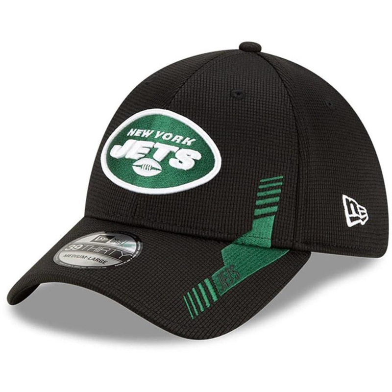 New York Jets New Era NFL 2021 Sideline Home 39THIRTY Flex Fit Hat – Black