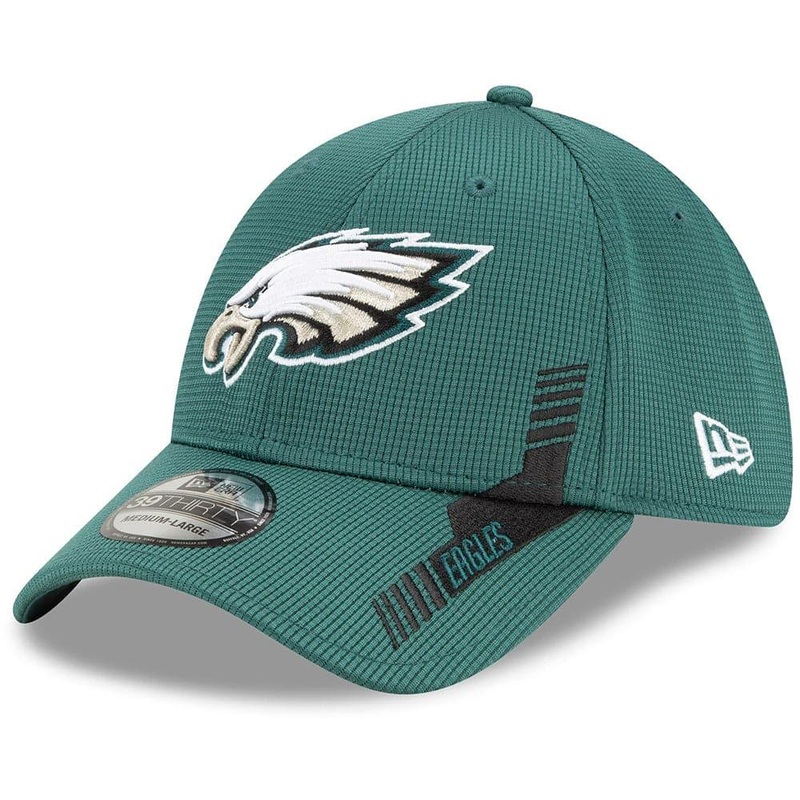 Philadelphia Eagles New Era NFL 2021 Sideline Home 39THIRTY Flex Fit Hat – Green