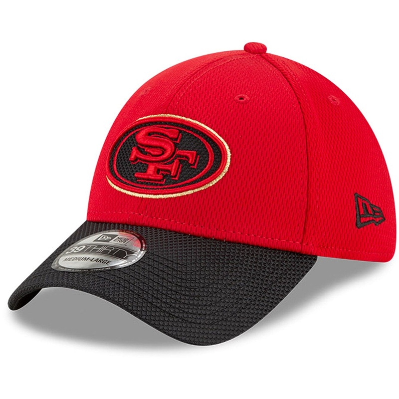 San Francisco 49ers New Era NFL 21 Sideline 39THIRTY Flex Fit Hat – Red