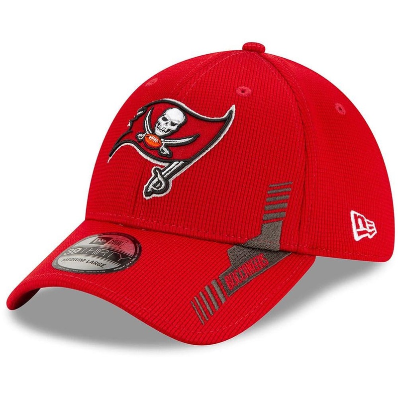 Tampa Bay Buccaneers New Era NFL 2021 Sideline Home 39THIRTY Flex Fit Hat – Red