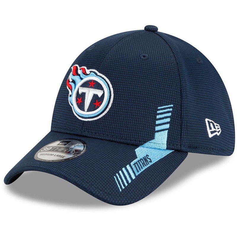 Tennessee Titans New Era NFL 2021 Sideline Home 39THIRTY Flex Fit Hat – Navy