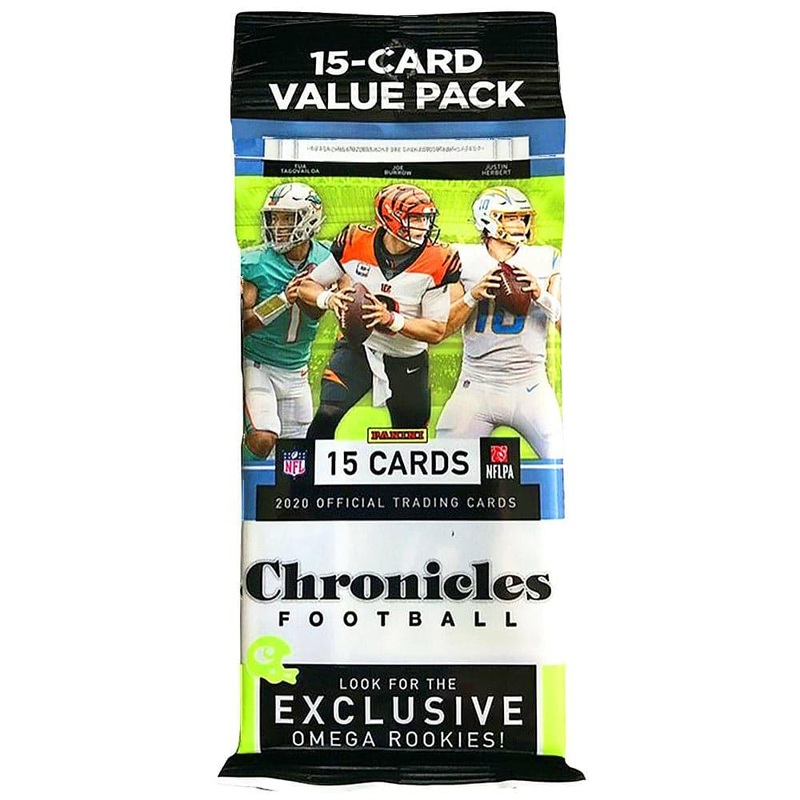 2020 NFL Panini Chronicles Trading Card Value Fat Pack – 15 Cards