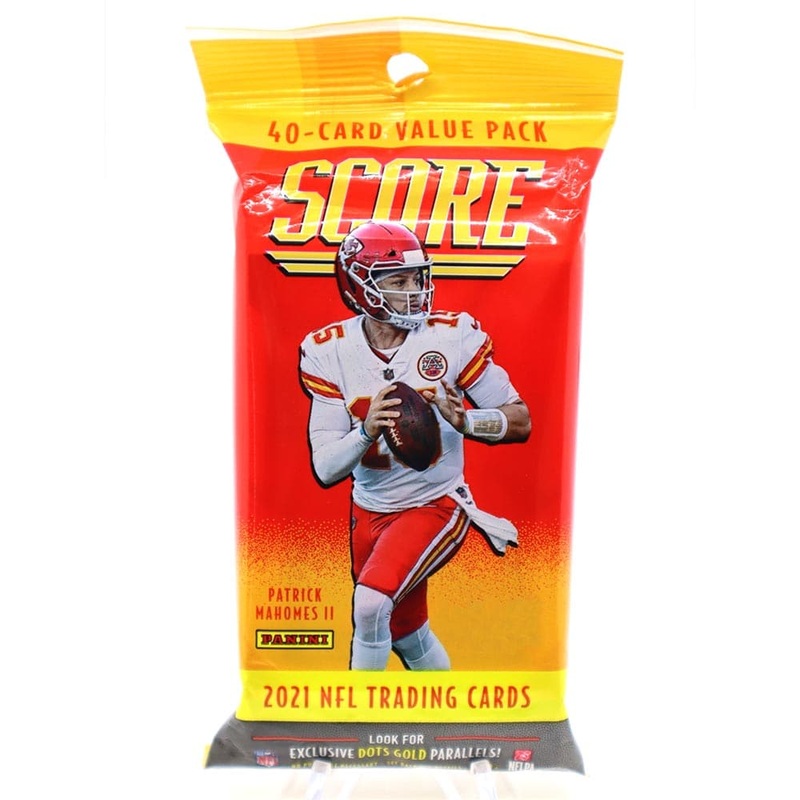 2021 NFL Panini Score Football Trading Card Value Fat Pack – 40 Cards