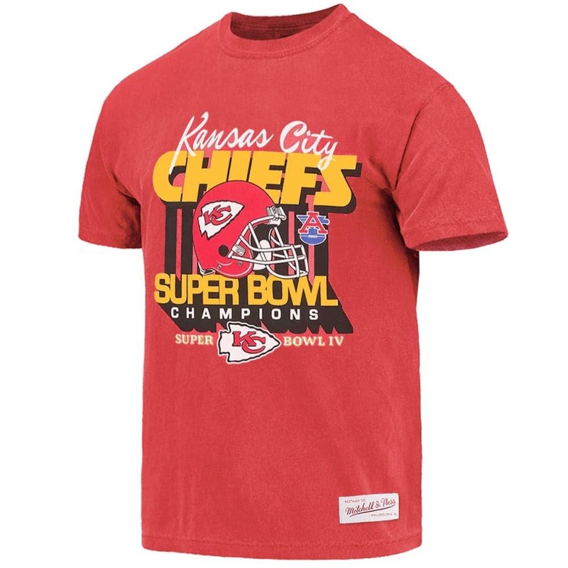 Kansas City Chiefs Mitchell & Ness NFL Champs Vintage T-Shirt – Vintage Red