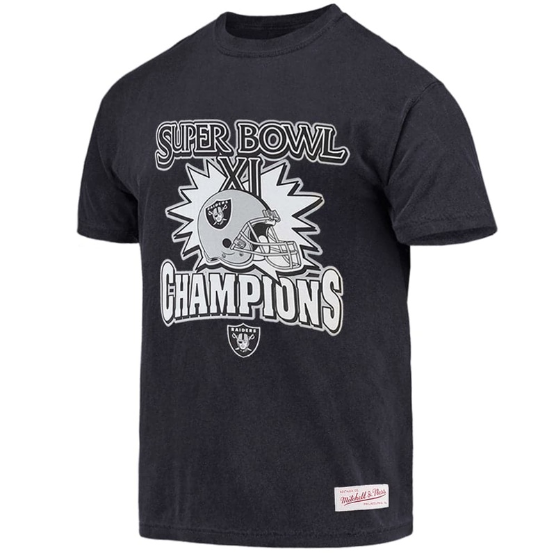 Las Vegas Raiders Mitchell & Ness NFL Champs Vintage T-Shirt – Vintage Black