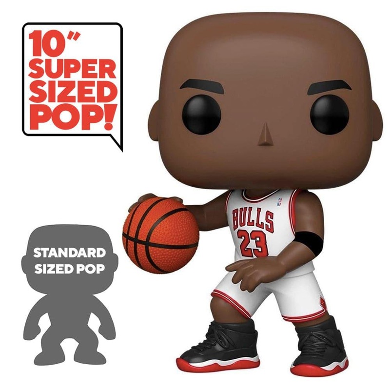 Michael Jordan Chicago Bulls Funko Pop Jumbo 10″ 76 Figure – White