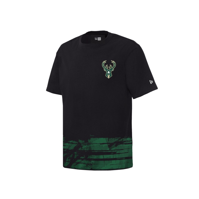 Milwaukee Bucks New Era NBA 24-25 Tip-Off T-Shirt – Black