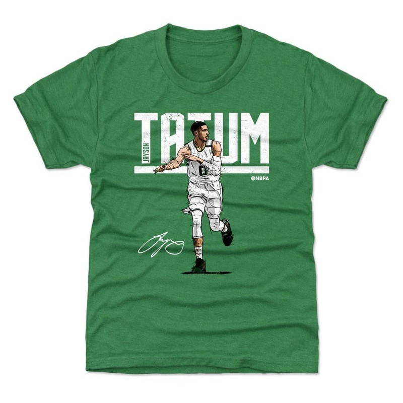 Youths Jayson Tatum Boston Celtics 500 Level NBA Hyper T-Shirt – Green