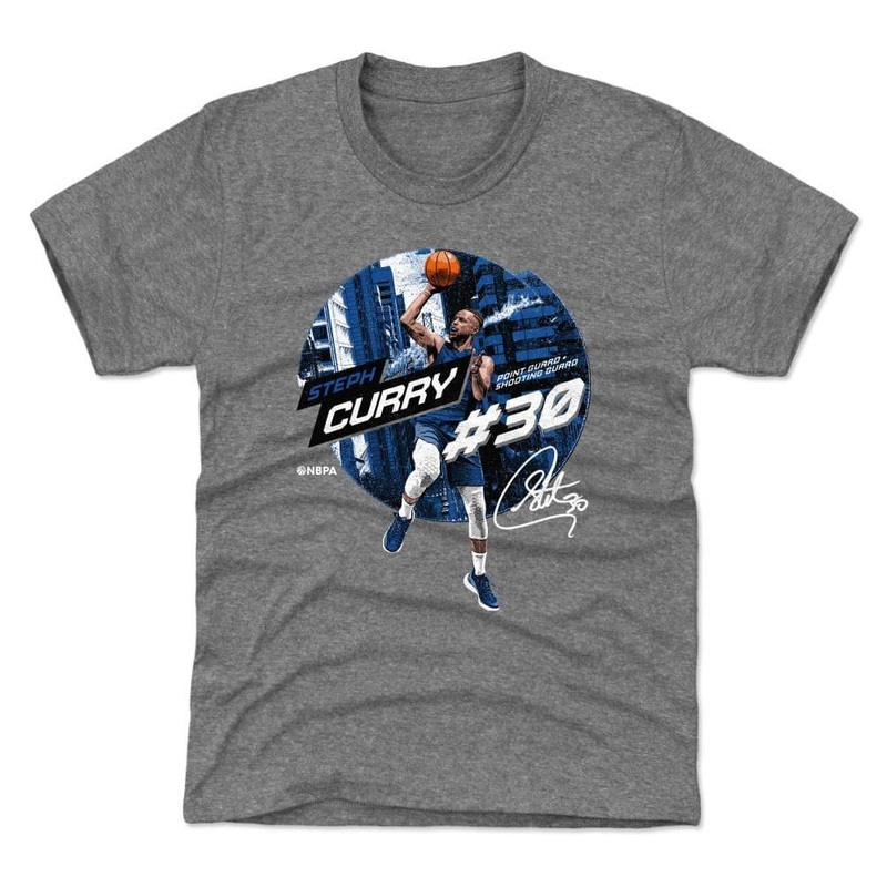Youths Steph Curry Golden State Warriors 500 Level NBA City Emblem T-Shirt – Gray