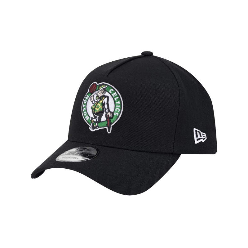 Boston Celtics New Era NBA Team 9FORTY A-Frame Snapback Hat – Black