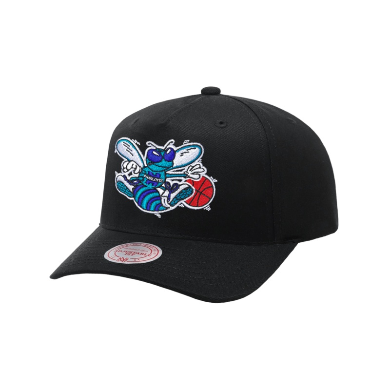 Charlotte Hornets Mitchell & Ness NBA HWC MVP Snapback Hat – Black
