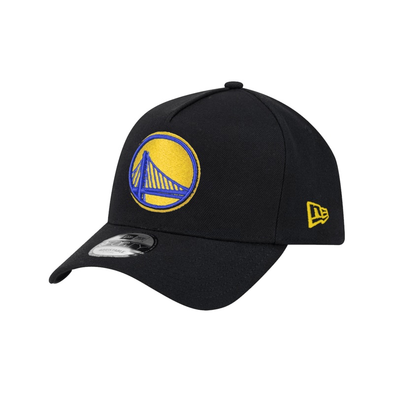 Golden State Warriors New Era NBA Team 9FORTY A-Frame Snapback Hat – Black