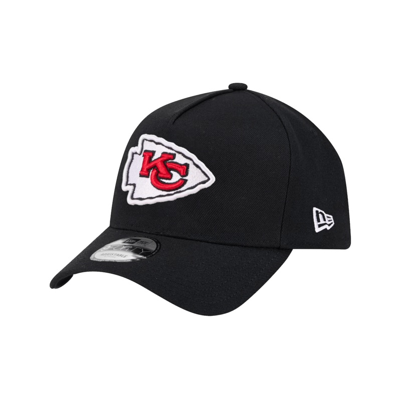 Kansas City Chiefs New Era NFL Team 9FORTY A-Frame Snapback Hat – Black