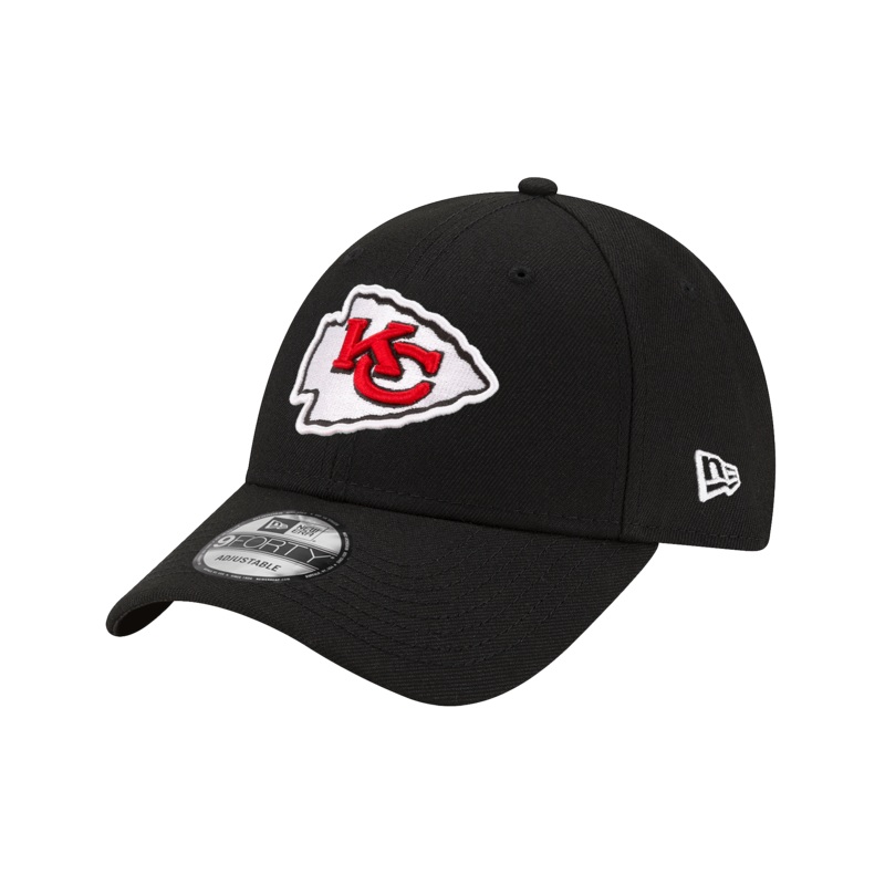 Kansas City Chiefs New Era NFL Team 9FORTY Strapback Hat – Black