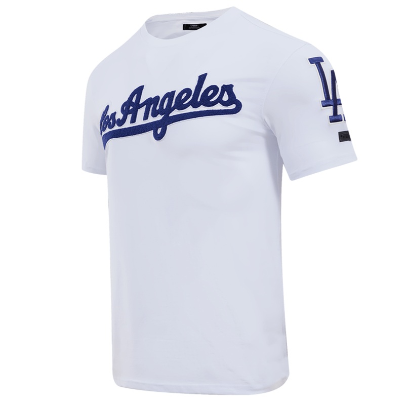 Los Angeles Dodgers Pro Standard MLB Classic Chenille T-Shirt – White