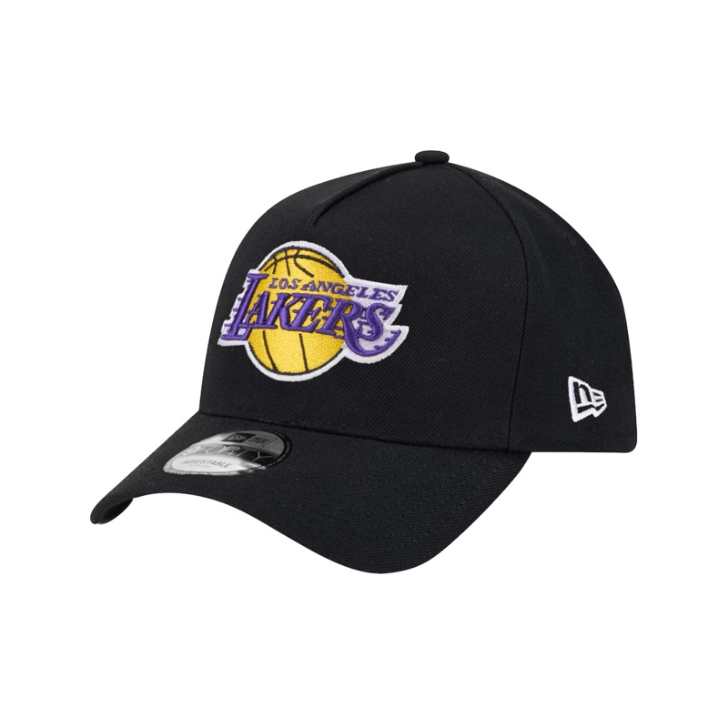 Los Angeles Lakers New Era NBA Team 9FORTY A-Frame Snapback Hat – Black
