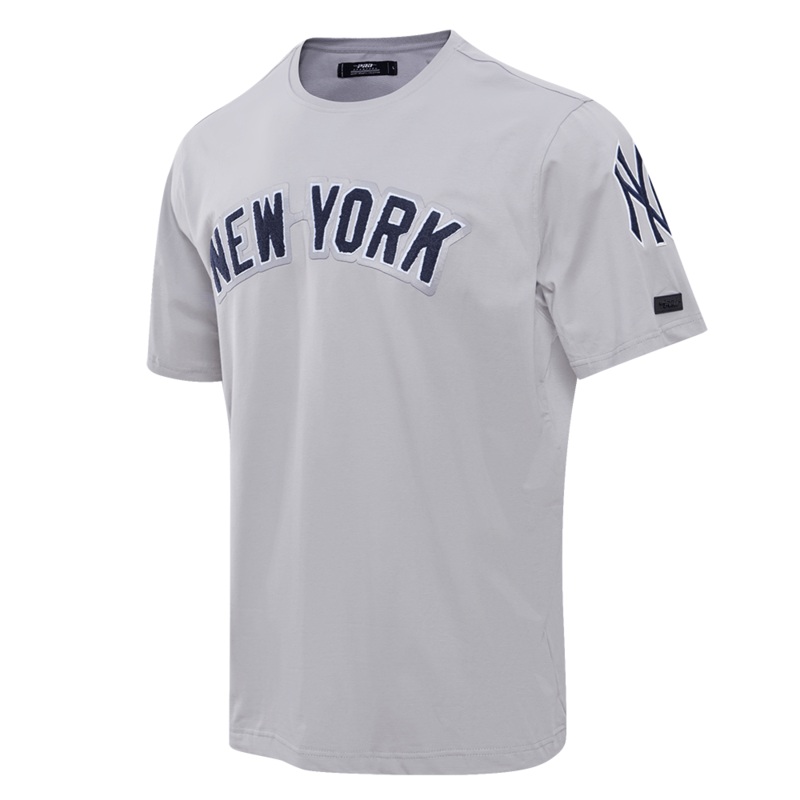 New York Yankees Pro Standard MLB Classic Chenille T-Shirt – Grey