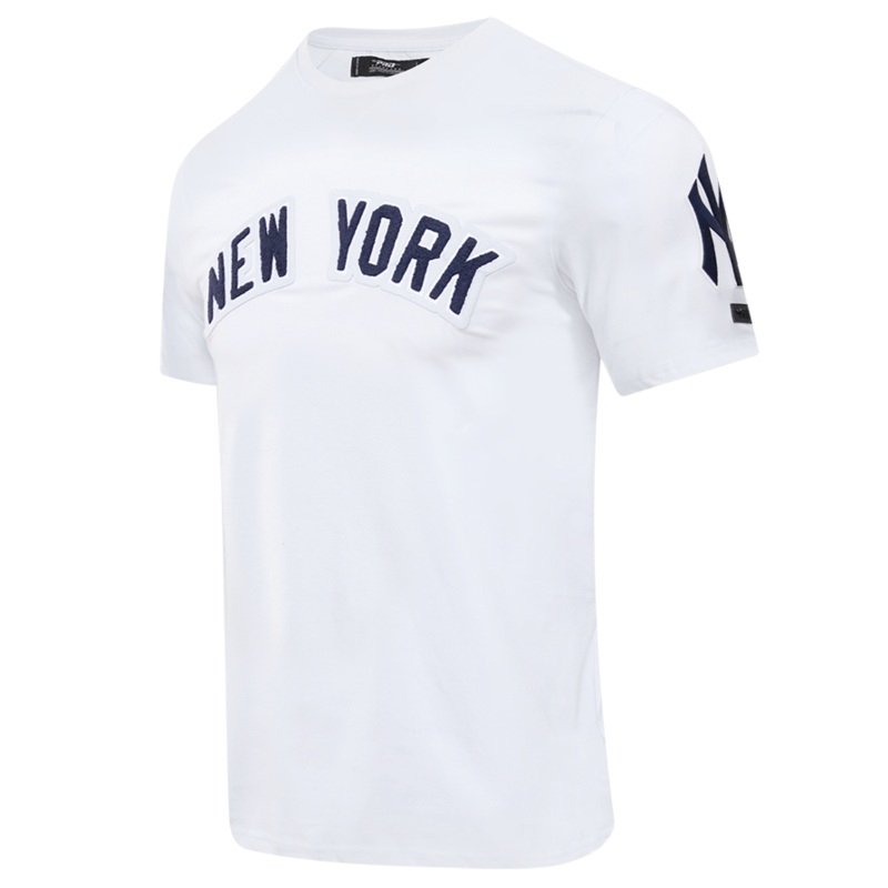 New York Yankees Pro Standard MLB Classic Chenille T-Shirt – White