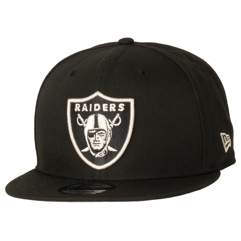 NFL Las Vegas Raiders New Era Team Color Pop 9FIFTY Snapback Hat – Black