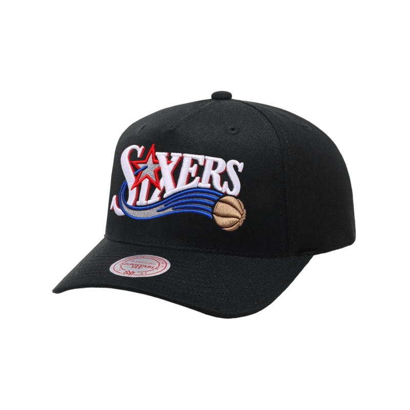 Philadelphia 76ers Mitchell & Ness NBA HWC MVP Snapback Hat – Black